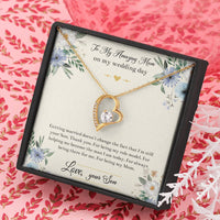 Load image into Gallery viewer, Mom Of The Groom Gifts, I&#39;m Still Your Son, Forever Love Heart Necklace For Women, Wedding Day Thank You Ideas From Groom
