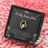 Load image into Gallery viewer, To My Badass Sister Gifts, I Will Always Be Here , Forever Love Heart Necklace For Women, Birthday Present Idea From Sister
