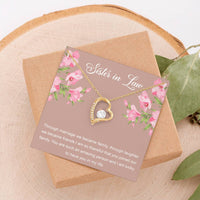 Load image into Gallery viewer, To My Sister-in-law Gifts, Through Marriage, Forever Love Heart Necklace For Women, Birthday Present Idea From Sister
