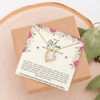 Load image into Gallery viewer, Mom of the Groom Gifts, I Am Proud And Blessed To Have You, Forever Love Heart Necklace For Women, Wedding Day Thank You Ideas From Groom
