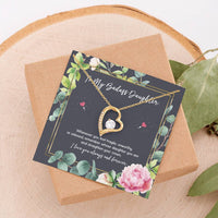 Load image into Gallery viewer, To My Badass Daughter Gifts, Whenever You Feel Fragile, Forever Love Heart Necklace For Women, Birthday Present Ideas From Mom Dad
