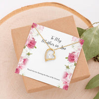 Load image into Gallery viewer, To My Mother-in-Law Gifts, Raising The Man Of My Dreams, Forever Love Heart Necklace, Birthday Mothers Day Present From Daughter-in-law
