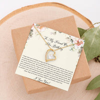 Load image into Gallery viewer, Birthday Gifts For Women, May Your Wishes Come True, Forever Love Heart Necklace, Happy Birthday Message Card Jewelry For Friend
