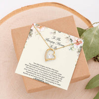 Load image into Gallery viewer, Gift for Expecting Mom, Brand New Miracle, Mom to Be Forever Love Heart Necklace For Women, Pregnancy Gift For New Mother
