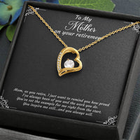 Load image into Gallery viewer, Mom Retirement Gifts, As You Retire, Happy Retirement Forever Love Heart Necklace For Women, Retirement Party Favor From Daughter Son
