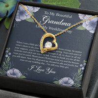 Load image into Gallery viewer, Grandmother of the Bride Gifts, When I Was A Little Girl, Forever Love Heart Necklace For Women, Wedding Day Thank You Ideas From Bride
