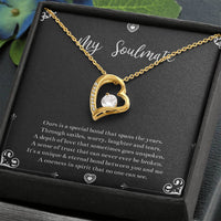 Load image into Gallery viewer, To My Soulmate, Our Special Bond Spans The Years, Forever Love Heart Necklace For Girlfriend, Anniversary Birthday Valentines Day Gifts From Boyfriend
