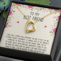 Load image into Gallery viewer, To My Best Friend Gifts, I Am So Blessed, Forever Love Heart Necklace For Women, Birthday Present Idea From Bestie
