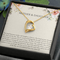 Load image into Gallery viewer, To My Daughter Gifts, Mother and Daughter Bond, Forever Love Heart Necklace For Women, Birthday Present Idea From Mom
