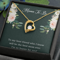 Load image into Gallery viewer, Gift for Expecting Mom, To My Best Friend, Mom to Be Forever Love Heart Necklace For Women, Pregnancy Gift For New Mother
