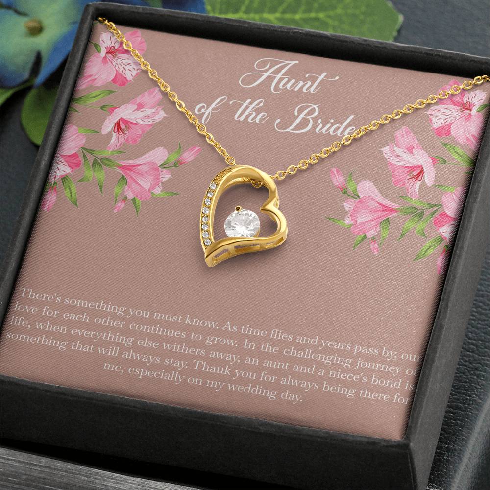 Aunt of the Bride Gifts, Our Love For Each Other Grows, Love Knot Necklace For Women, Wedding Day Thank You Ideas From Bride