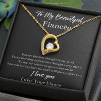 Load image into Gallery viewer, To My Fiancée, You Will Always Have Me, Forever Love Heart Necklace For Women, Anniversary Birthday Valentines Day Gifts From Fiancé
