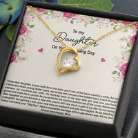 Load image into Gallery viewer, To My Bride Gifts, Enjoy Your Big Day, Forever Love Heart Necklace For Women, Wedding Day Thank You Ideas From Mom
