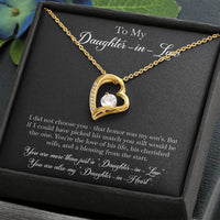 Load image into Gallery viewer, To My Daughter-in-law Gifts, I Did Not Choose You, Forever Love Heart Necklace For Women, Birthday Present Idea From Mother-in-law

