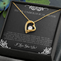 Load image into Gallery viewer, To My Unbiological Sister Gifts, I Hope You See in Yourself, Forever Love Heart Necklace For Women, Birthday Present Idea From Sister-in-law

