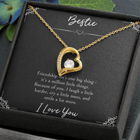 Load image into Gallery viewer, To My Friend Gifts, Because Of You, Forever Love Heart Necklace For Women, Birthday Present Idea From Bestie
