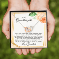 Load image into Gallery viewer, To My Granddaughter Gifts, You are always my little girl, Interlocking Heart Necklace For Women, Present From Grandmother
