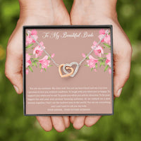 Load image into Gallery viewer, To My Bride Gifts, You Are My Soulmate My Other Half, Interlocking Heart Necklace For Women, Wedding Day Thank You Ideas From Groom
