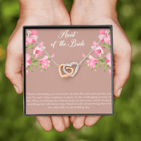 Load image into Gallery viewer, Aunt of the Bride Gifts, Our Love For Each Other Grows, Interlocking Heart Necklace For Women, Wedding Day Thank You Ideas From Bride
