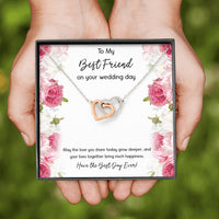 Load image into Gallery viewer, Bride Gifts, Have the Best Day Ever, Interlocking Heart Necklace For Women, Wedding Day Thank You Ideas From Best Friend
