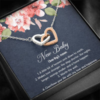 Load image into Gallery viewer, Gift for Expecting Mom, New Baby, Mom to Be Interlocking Heart Necklace For Women, Pregnancy Gift For New Mother
