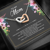 Load image into Gallery viewer, To My Mom Gifts, I Was Never A Perfect Child, Interlocking Heart Necklace For Women, Birthday Mothers Day Present From Son Daughter

