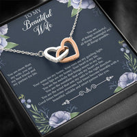 Load image into Gallery viewer, To My Wife, You Are More Than My Wife, Interlocking Heart Necklace For Women, Anniversary Birthday Gifts From Husband
