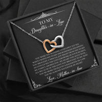 Load image into Gallery viewer, To My Daughter-in-law Gifts, Circle of Strength and Love, Interlocking Heart Necklace For Women, Birthday Present Idea From Mother-in-law
