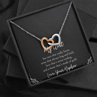 Load image into Gallery viewer, To My Aunt Gifts, Love That&#39;s Never Ending, Interlocking Heart Necklace For Women, Birthday Present Idea From Nephew

