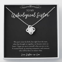 Load image into Gallery viewer, To My Unbiological Sister Gifts, A Trusted Friend, Love Knot Necklace For Women, Birthday Present Idea From Sister-in-law
