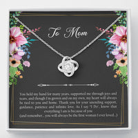 Load image into Gallery viewer, Mom of the Groom Gifts, First Woman I Ever Loved, Love Knot Necklace For Women, Wedding Day Thank You Ideas From Groom

