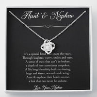 Load image into Gallery viewer, To My Aunt Gifts, Special Bond, Love Knot Necklace For Women, Birthday Present Idea From Nephew
