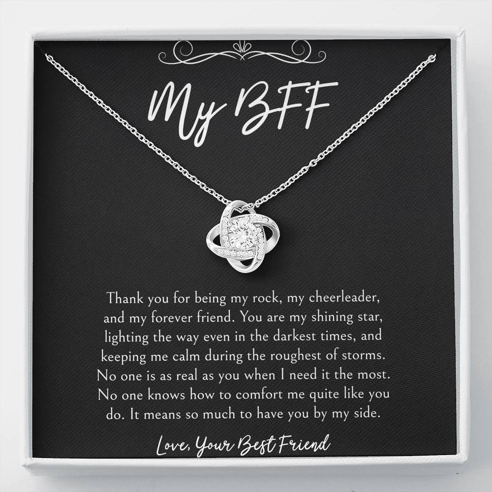 To My Friend Gifts, It Means So Much To Have You By My Side, Love Knot Necklace For Women, Birthday Present Idea From Bestie