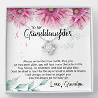 Load image into Gallery viewer, To My Granddaughter Gifts, Always Remember How Much I Love You, Love Knot Necklace For Women, Present From Grandpa
