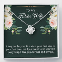 Load image into Gallery viewer, Wedding Bride Gifts from Groom, To My Future Wife, Love Knot Necklace, Engagement Jewelry For Wife
