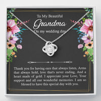 Load image into Gallery viewer, Grandmother of the Bride Gifts, I Am So Blessed, Love Knot Necklace For Women, Wedding Day Thank You Ideas From Bride
