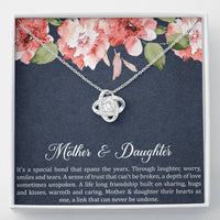 Load image into Gallery viewer, To My Daughter Gifts, Special Bond That Spans The Years, Love Knot Necklace For Women, Birthday Present Idea From Mom
