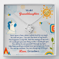 Load image into Gallery viewer, To My Granddaughter Gifts, You are always my little girl, Love Knot Necklace For Women, Present From Grandma
