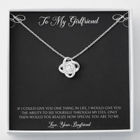 Load image into Gallery viewer, To My Girlfriend, You Are Special To Me, Love Knot Necklace For Women, Anniversary Birthday Valentines Day Gifts From Boyfriend
