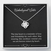 Load image into Gallery viewer, To My Unbiological Sister Gifts, Reminder of Love, Love Knot Necklace For Women, Birthday Present Idea From Sister-in-law
