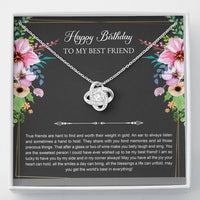 Load image into Gallery viewer, Birthday Gifts For Women, Lucky To Have You, Love Knot Necklace, Happy Birthday Message Card Jewelry For Best Friend

