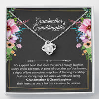 Load image into Gallery viewer, Granddaughter Necklace From Grandma, It's a special bond that spans the years, Love Knot Necklace For Women, Jewelry Gifts From Grandmother
