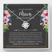 Load image into Gallery viewer, Mom of the Bride Gifts, You Held My Hand for Many Years, Love Knot Necklace For Women, Wedding Day Thank You Ideas From Bride
