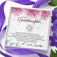 Load image into Gallery viewer, To My Granddaughter Gifts, Always Remember How Much I Love You, Love Knot Necklace For Women, Present From Grandpa
