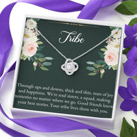 Load image into Gallery viewer, To My Best Friend Gifts, Tribe, Love Knot Necklace For Women, Birthday Present Idea From Bestie
