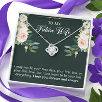 Load image into Gallery viewer, Wedding Bride Gifts from Groom, To My Future Wife, Love Knot Necklace, Engagement Jewelry For Wife
