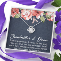 Load image into Gallery viewer, Grandmother of the Groom Gifts, Today Is A Special Day, Love Knot Necklace For Women, Wedding Day Thank You Ideas From Bride

