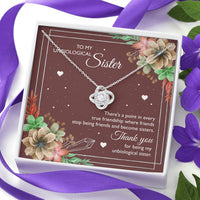 Load image into Gallery viewer, To My Unbiological Sister Gifts, Sister-In-Law Love Knot Necklace, Sister-in-law Gifts Wedding
