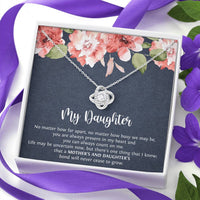 Load image into Gallery viewer, To My Daughter Gifts, No Matter How Far Apart, Love Knot Necklace For Women, Birthday Present Ideas From Mom
