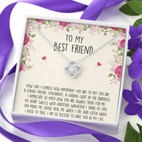 Load image into Gallery viewer, To My Best Friend Gifts, I Am So Blessed, Love Knot Necklace For Women, Birthday Present Idea From Bestie

